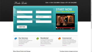 Perla Lichi Design Landing Page
