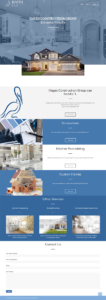 hayes construction landing page